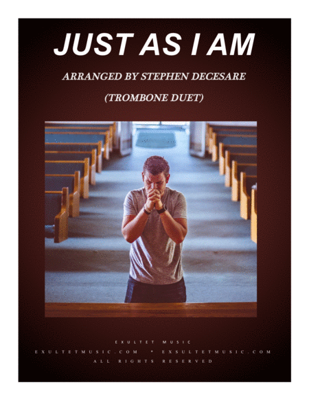 Just As I Am Trombone Duet Sheet Music