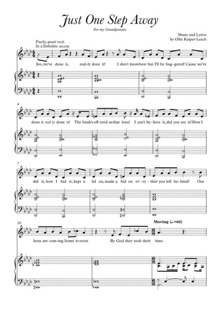 Just One Step Away Tenor Solo From Breaking The Fifth Wall Sheet Music