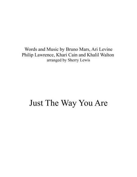 Just The Way You Are String Duo For String Duo Sheet Music