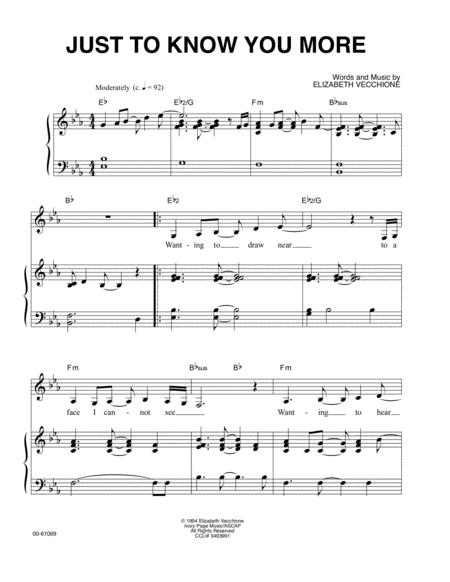 Just To Know You More Sheet Music