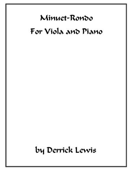 Justine Or The Misfortunes Of Virtue Viola Piano Sheet Music