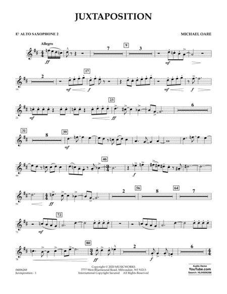 Juxtaposition Eb Alto Saxophone 2 Sheet Music