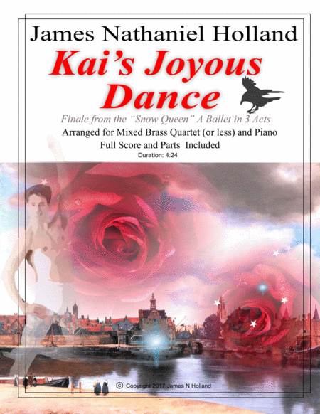 Kais Joyous Dance From The The Snow Queen Ballet Arranged For Mixed Brass Quartet Or Less And Piano Sheet Music