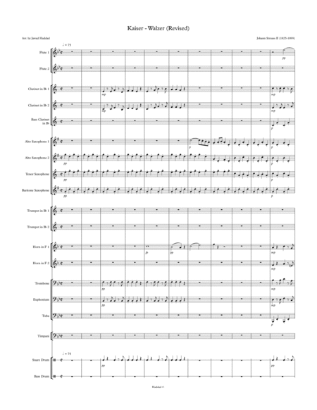 Free Sheet Music Kaiser Walzer