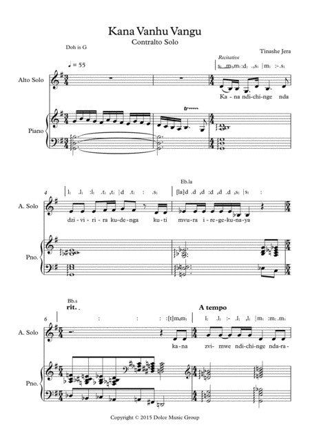 Kana Vanhu Vangu Alto Solo Sheet Music