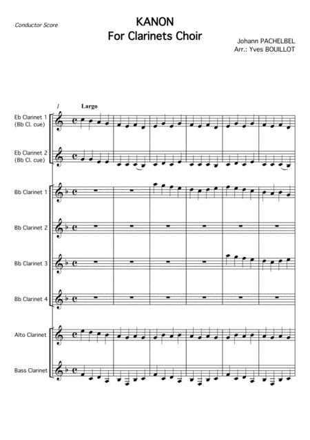 Free Sheet Music Kanon