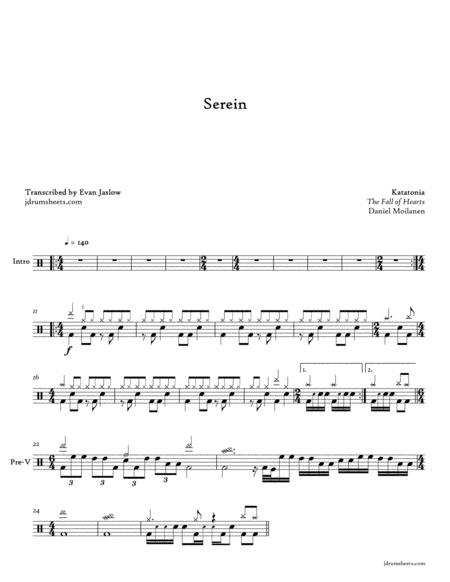 Katatonia Serein Sheet Music