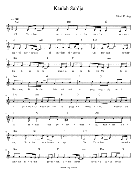 Kaulah Sah Ja Sheet Music