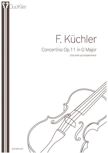 Free Sheet Music Kchler Concertino Op 11 2nd Violin Accompaniment