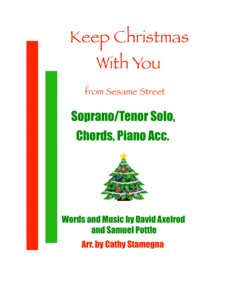 Free Sheet Music Keep Christmas With You All Through The Year Soprano Tenor Solo Chords Piano Accompaniment