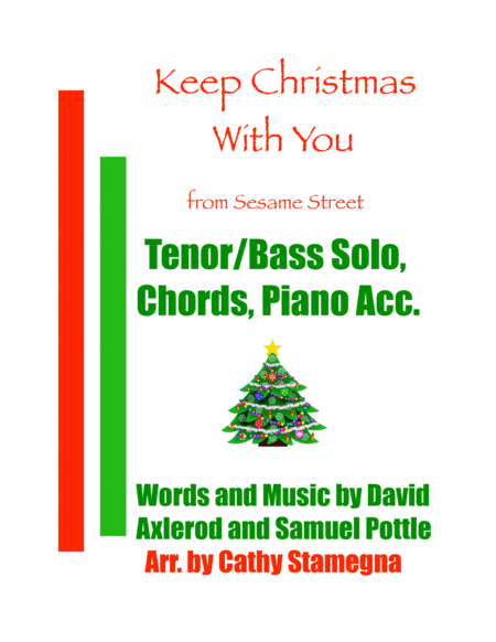 Keep Christmas With You All Through The Year Tenor Bass Solo Chords Piano Accompaniment Sheet Music