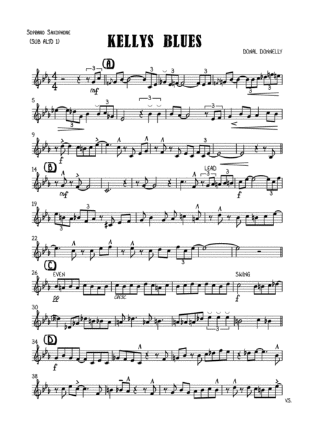 Free Sheet Music Kellys Blues