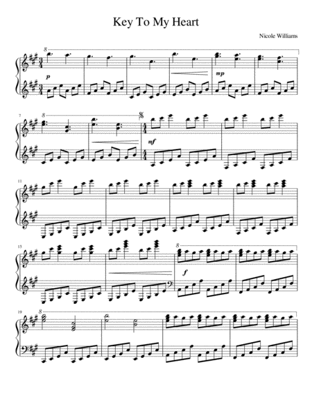 Key To My Heart Sheet Music