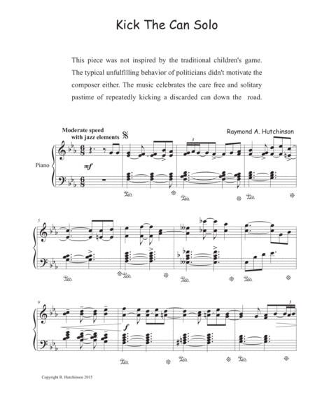 Kick The Can Solo Sheet Music