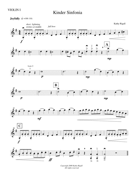 Free Sheet Music Kinder Sinfonia For String Orchestra