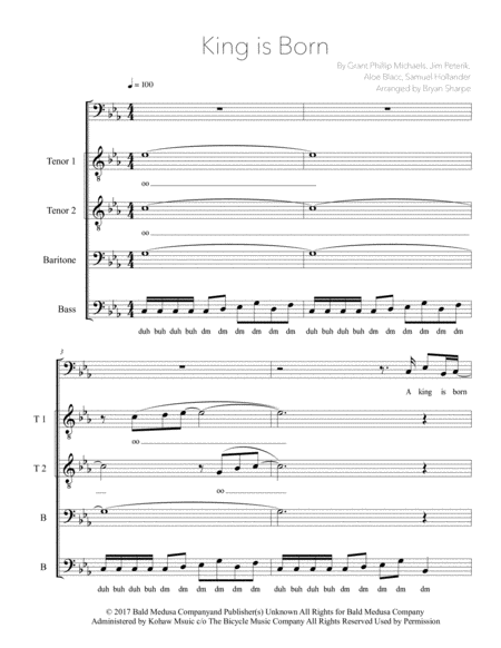 King Is Born Sheet Music