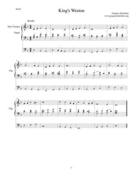 Kings Weston At The Name Of Jesus Sheet Music