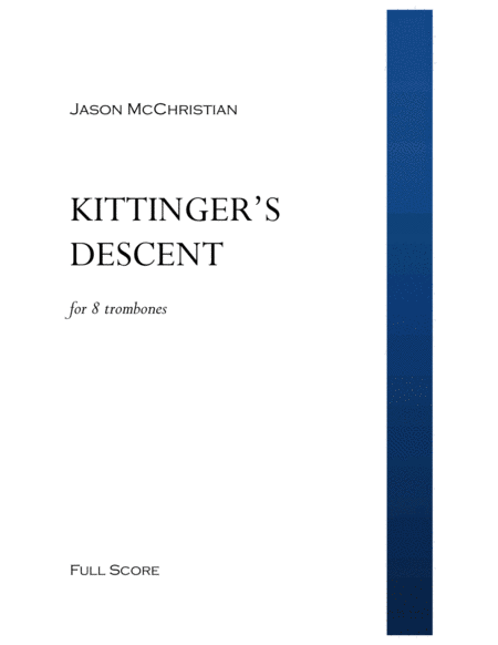 Kittingers Descent For 8 Trombones Sheet Music