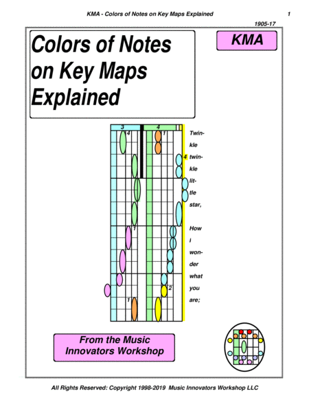 Kma Colors Of Notes On Key Maps Explained Sheet Music