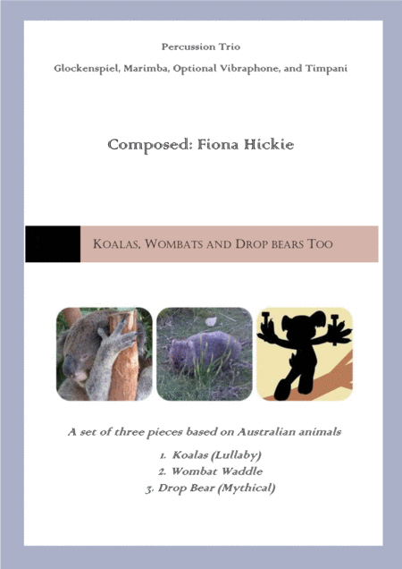 Koalas Wombats And Drop Bears Too Sheet Music