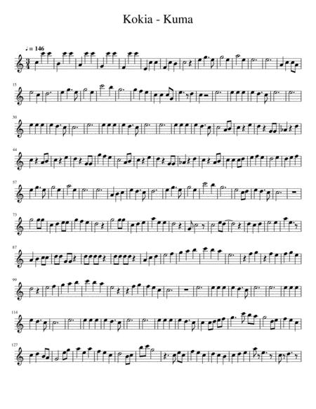 Kokia Kuma Sheet Music