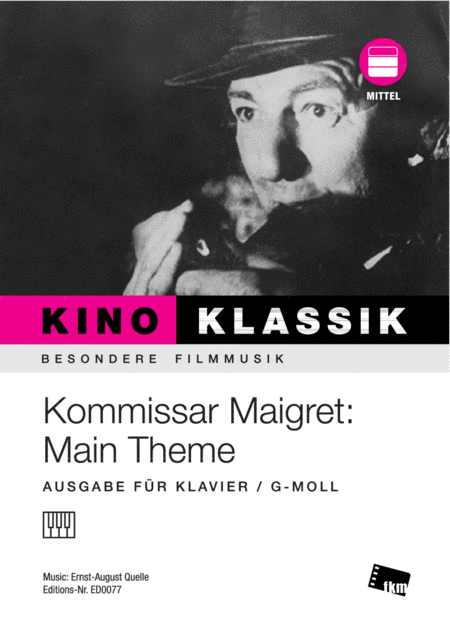 Free Sheet Music Kommissar Maigret Main Theme