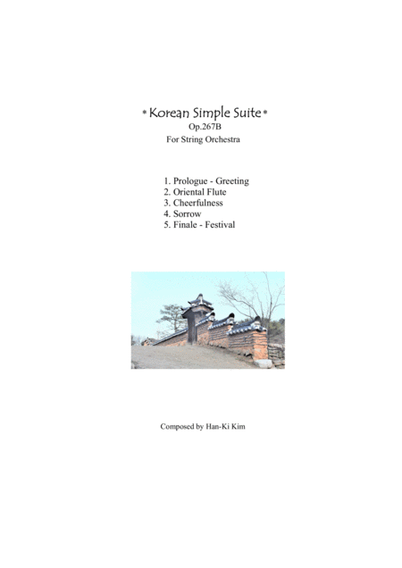 Korean Simple Suite For String Orchestra Sheet Music