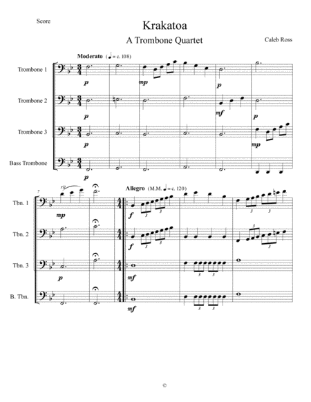 Krakatoa Sheet Music