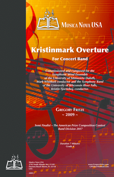 Kristinmark Overture For Concert Band Sheet Music