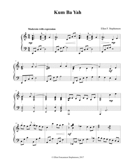 Kum Ba Yah Sheet Music