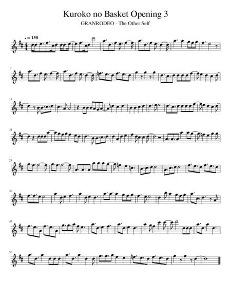 Free Sheet Music Kuroko No Basket Opening 3