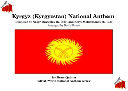 Kyrgyz Kyrgyzstan National Anthem For Brass Quintet Sheet Music