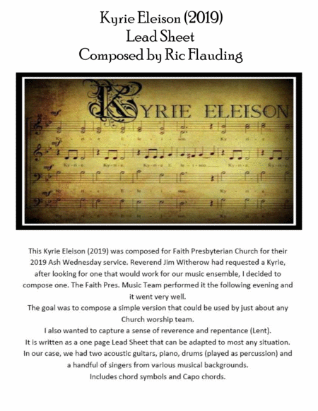 Kyrie Eleison 2019 Sheet Music