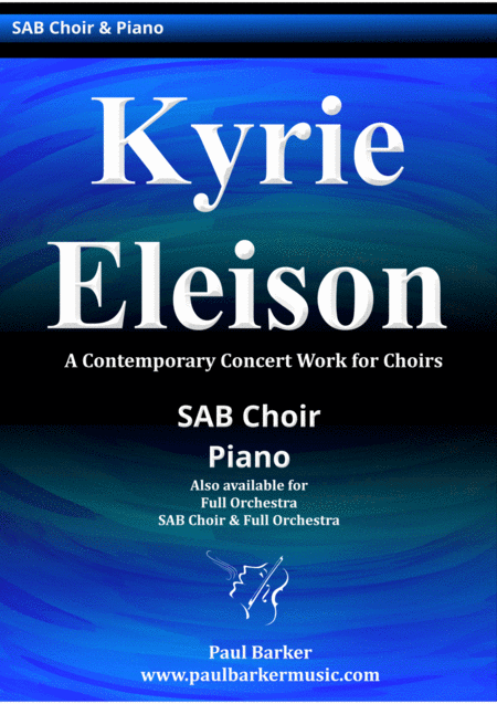Free Sheet Music Kyrie Eleison Piano Vocal Score