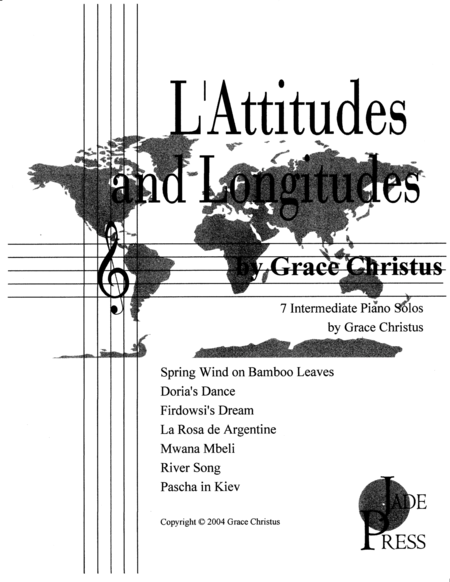Free Sheet Music L Attitudes And Longitudes