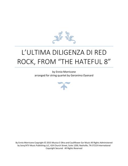 Free Sheet Music L Ultima Diligenza Di Red Rock From The Hateful Eight