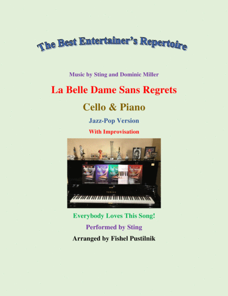 La Belle Dame Sans Regrets For Cello And Piano Video Sheet Music