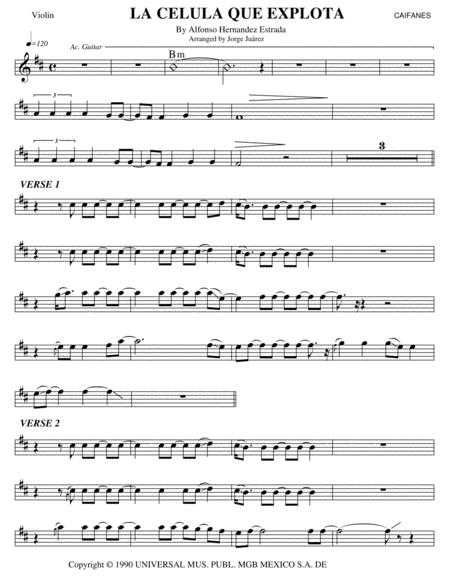 La Celula Que Explota Violin Sheet Music