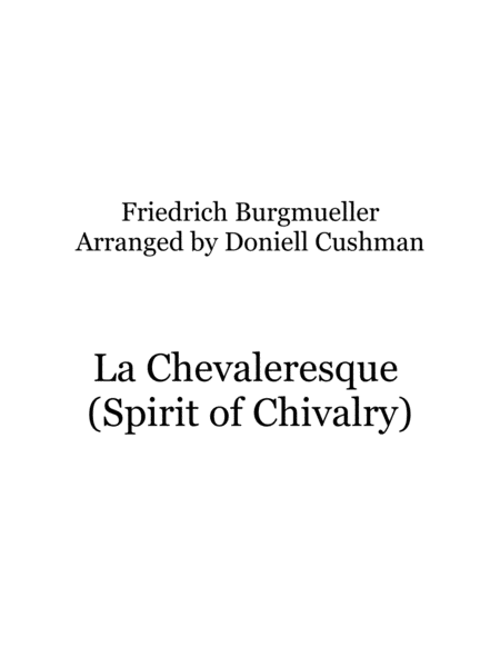 La Chevaleresque For Flute Trio Sheet Music