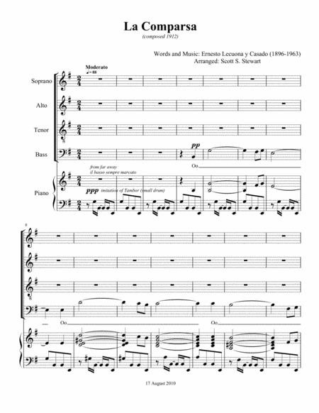 Free Sheet Music La Comparsa