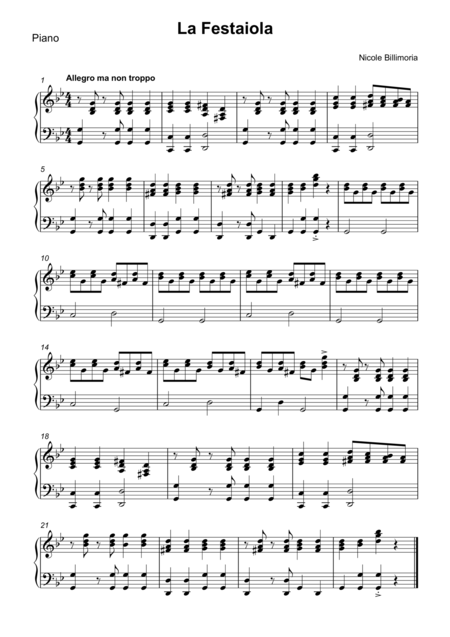 Free Sheet Music La Festaiola Complete Parts For String Orchestra