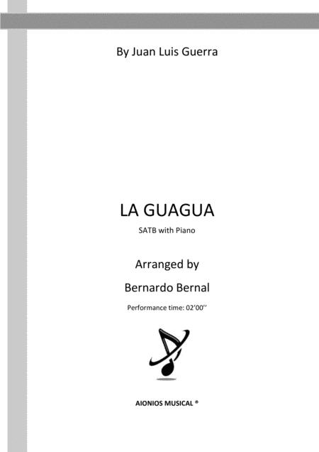 Free Sheet Music La Guagua Satb With Piano