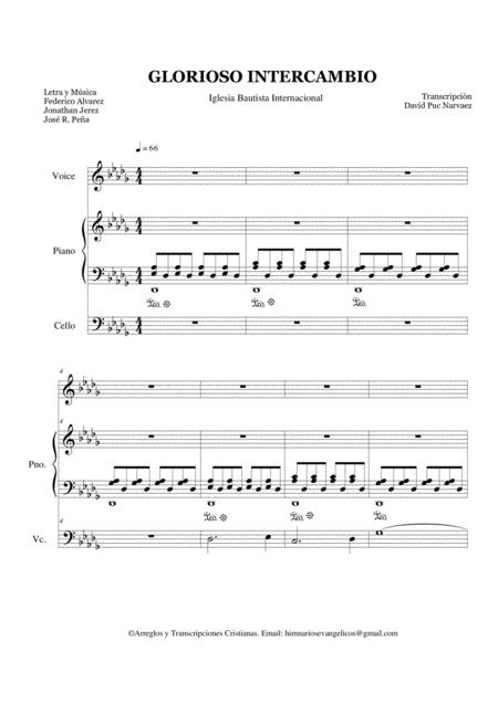 La Ibi Sovereign Grace Glorioso Intercambio Score Set Of Parts Sheet Music