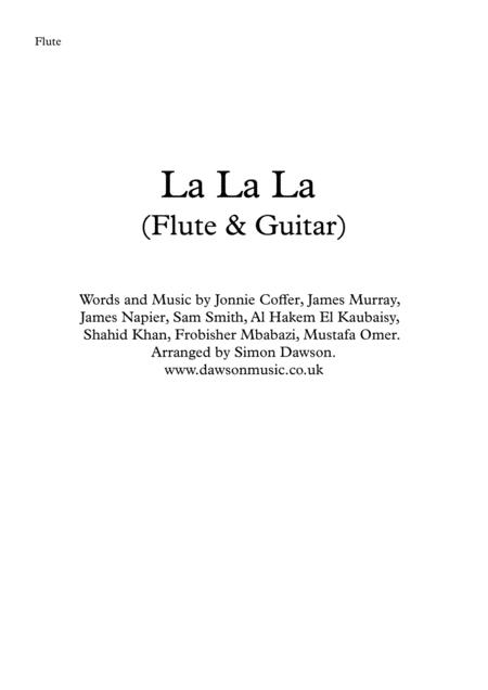 Free Sheet Music La La La Flute