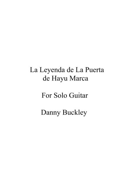 Free Sheet Music La Leyenda De La Puerta De Hayu Marca
