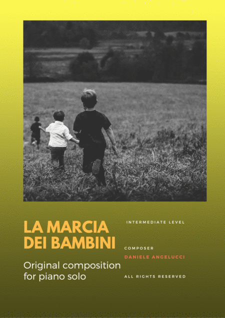 Free Sheet Music La Marcia Dei Bambini Childrens March