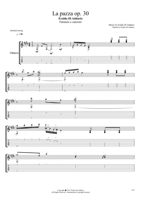 Free Sheet Music La Pazza Op 30