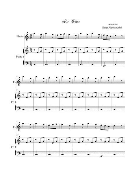 Free Sheet Music La Piva Flute And Piano