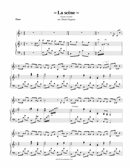 La Scne Partition De Piano D Accompagnement Sheet Music