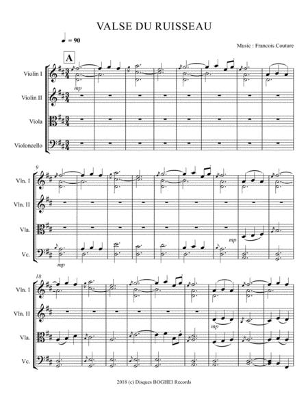 La Suite Flche 01 Valse Du Ruisseau Sheet Music